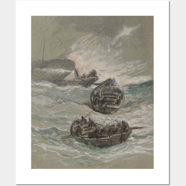 The Shipwreck by Elihu Vedder Wall Art by Classic Art Stall